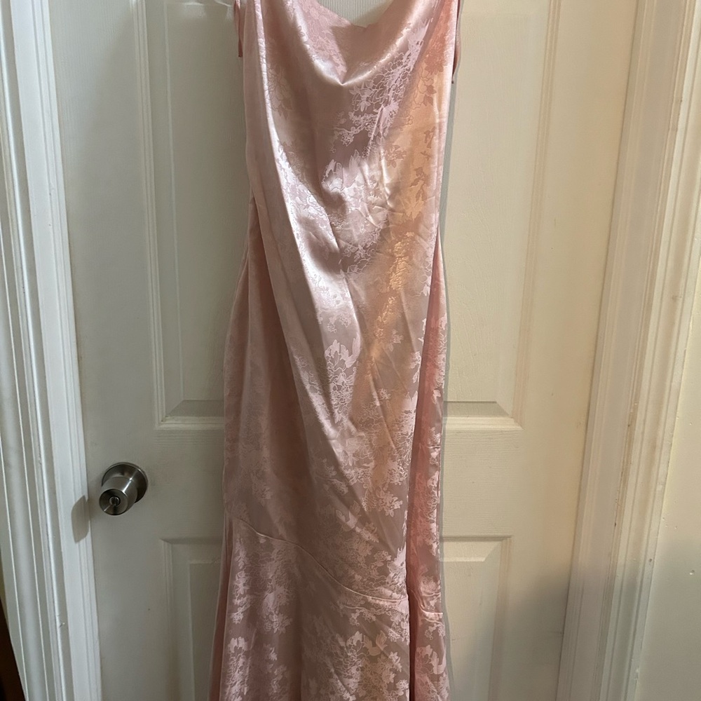 Marthea Pink Sleeveless Prom Dress